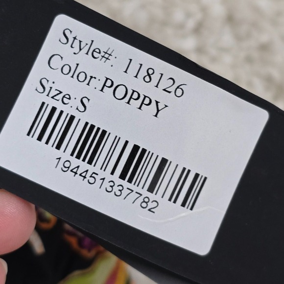 Liv by Habitat Shirt Small Colorful Floral Paisley Asymmetrical Crinkle Artsy - Picture 5 of 12